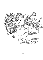A coloring page of winnie the pooh - group